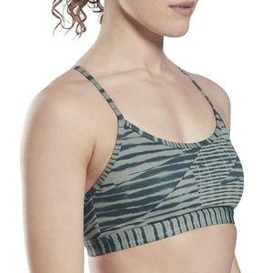 Core 10 by Reebok Women's Strappy Printed Light Support Sports Bra Small